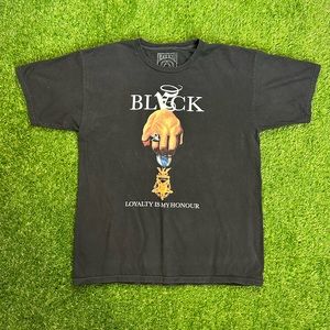 Black Scale Vintage T Shirt Black Men’s Large